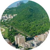 Vista do bairro Jardim Botânico, Rio de Janeiro