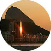 Vista do bairro Leme, Rio de Janeiro