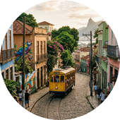 Vista do bairro Santa Tereza, Rio de Janeiro